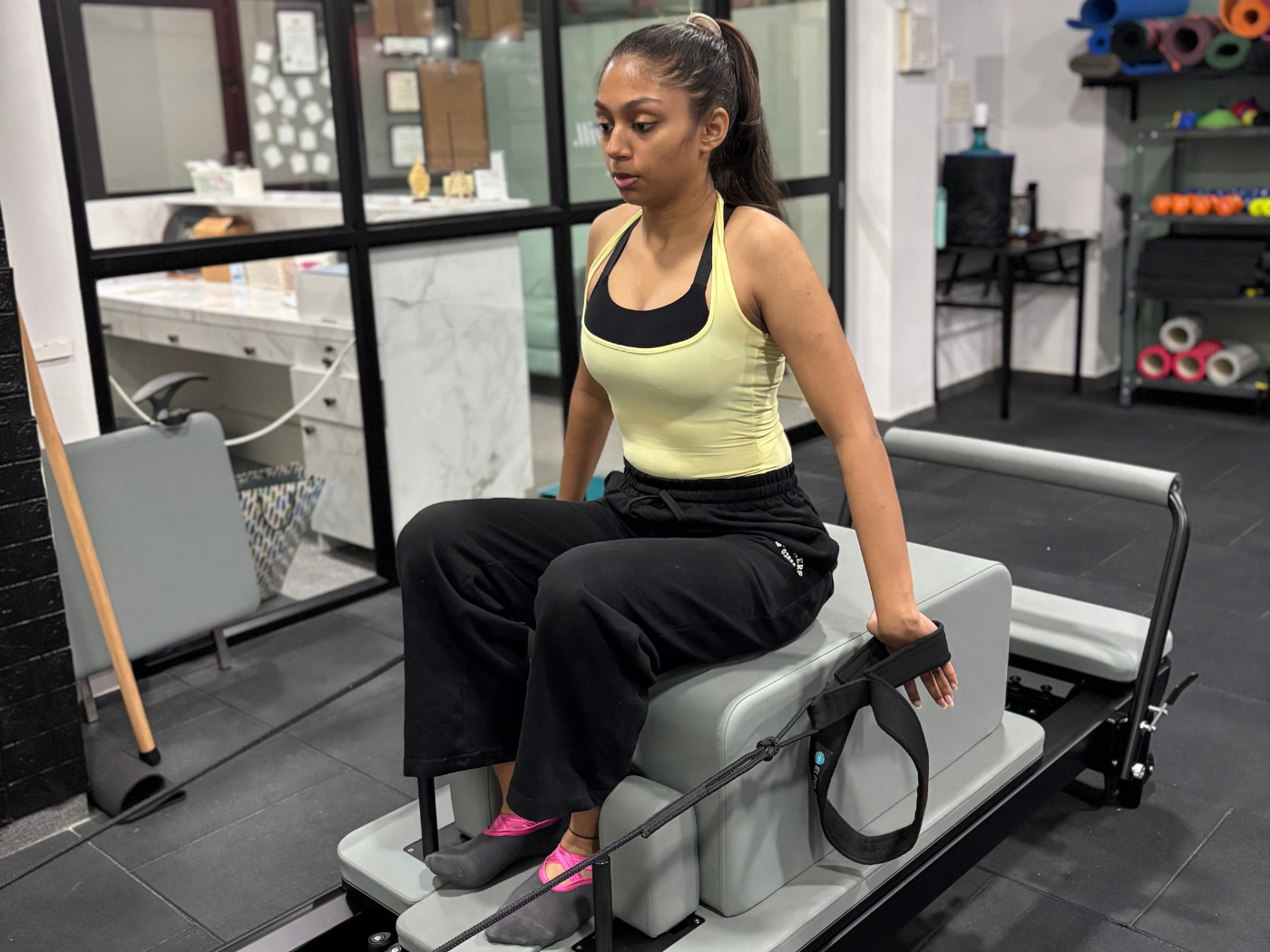 One-to-one Reformer Pilates session at Varg Movement Studio